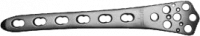 Пластина LCP для дистального отдела бедренной кости, левая, д. 4.5 и 5 мм, длина 242-322 мм, титановый сплав