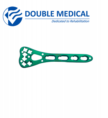 Пластина LCP (с угловой стабильностью), для дистального отдела лучевой кости, волярная, полиаксиальная, узкая, 3-5 отверстий, длина 52-71 мм, левая/правая, титан